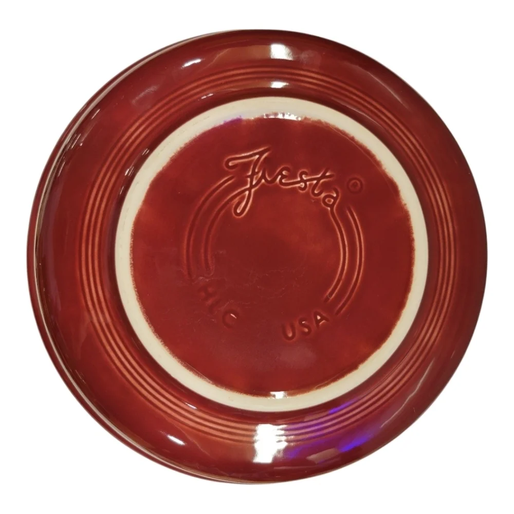 Classic Rim 10 1/2 Inch Extra Large Serving Bowl 80 OZ Cinnabar